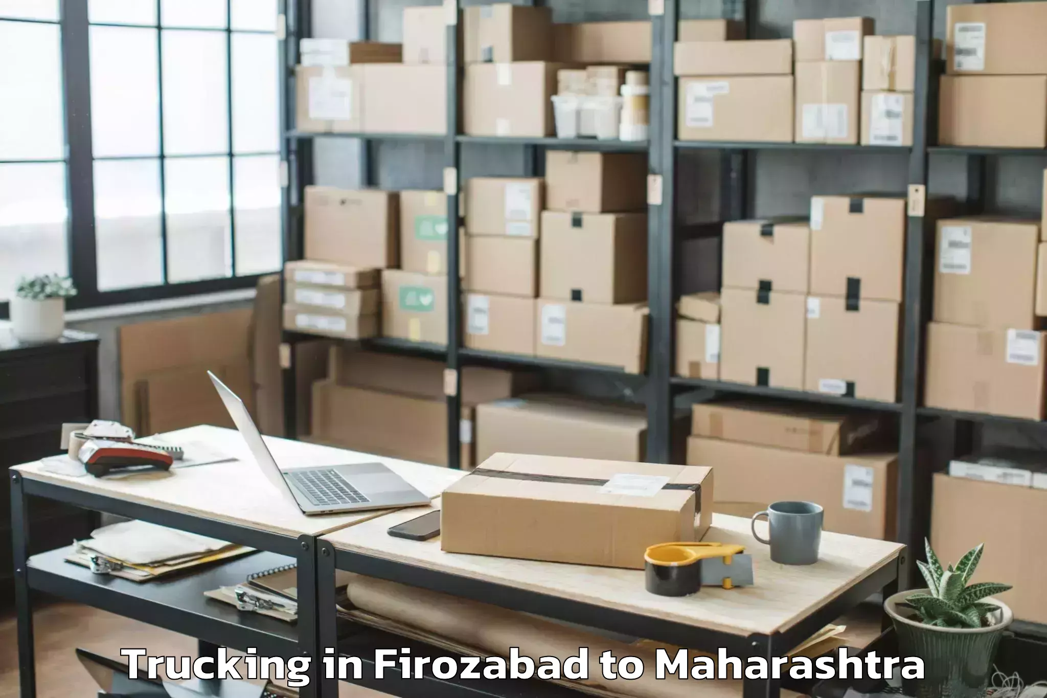 Comprehensive Firozabad to Naigaon Khairgaon Trucking